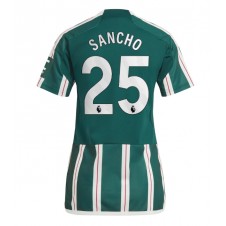 Manchester United Jadon Sancho #25 Bortatröja Dam 2023-24 Korta ärmar